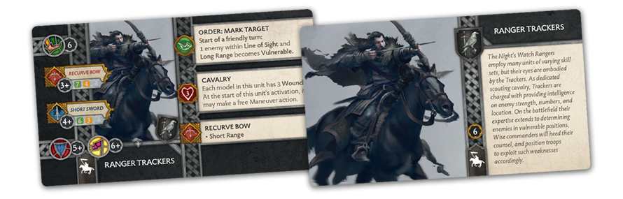 A Song of Ice and Fire : Tabletop Miniatures Game - Nights Watch Ranger Trackers